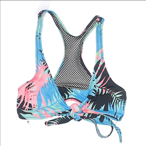 NWT - Sundazed Wrap Tropical Bikini Top - Picture 3 of 9